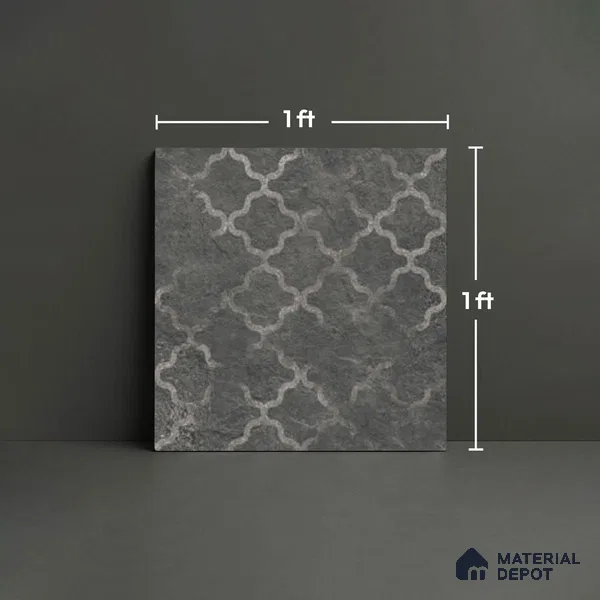Stone Look TL 10356 D Anti Skid Tile Floor Tile 1 ft x 1 ft Vitrified Matte Finish - 12 mm