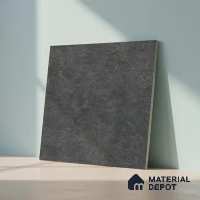 Stone Floor Tile TL 10356 Victoria Nero 2 ft x 2 ft Matte Finish Anti Skid Vitrified Tile - 12 mm | Suitable for Balcony, Terrace & Coutyard