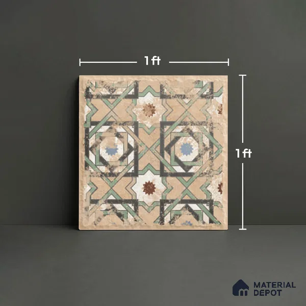Stone Look TL 10359 D Anti Skid Tile Floor Tile 1 ft x 1 ft Vitrified Matte Finish - 12 mm