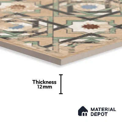 Stone Look TL 10359 D Anti Skid Tile Floor Tile 1 ft x 1 ft Vitrified Matte Finish - 12 mm