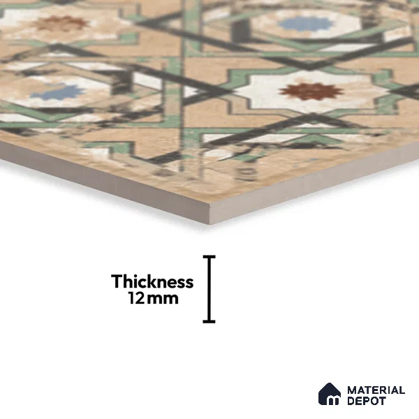 Stone Look TL 10359 D Anti Skid Tile Floor Tile 1 ft x 1 ft Vitrified Matte Finish - 12 mm
