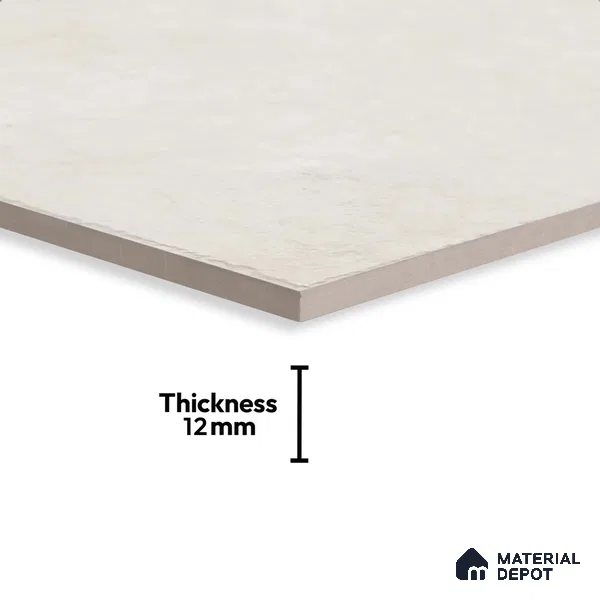 Stone Floor Tile TL 10359 E Fox Blanco 2 ft x 2 ft Matte Finish Anti Skid Vitrified Tile - 12 mm  | Suitable for Balcony, Terrace & Coutyard