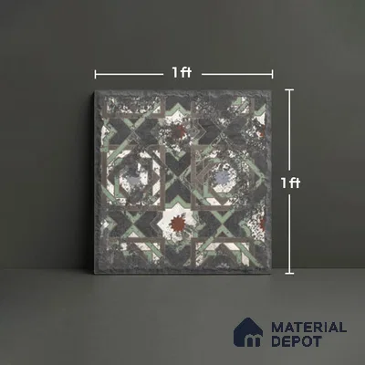 Stone Look TL 10359 L Anti Skid Tile Floor Tile 1 ft x 1 ft Vitrified Matte Finish - 12 mm