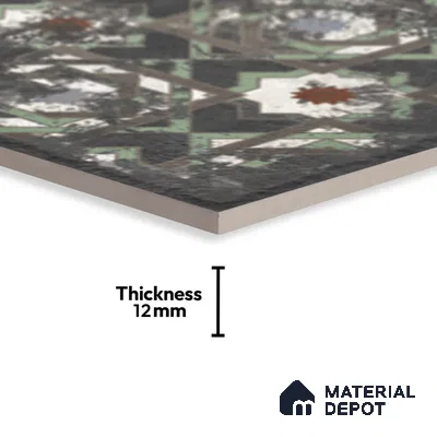 Stone Look TL 10359 L Anti Skid Tile Floor Tile 1 ft x 1 ft Vitrified Matte Finish - 12 mm