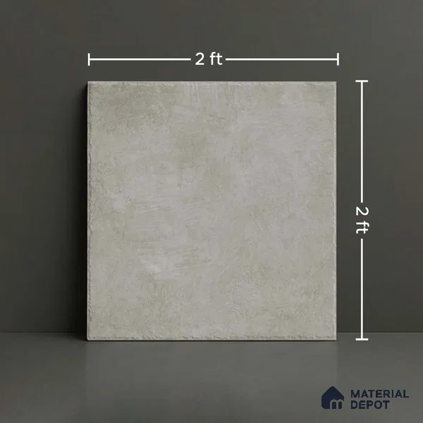 Stone Floor Tile TL 10359 M Fox Grey 2 ft x 2 ft Matte Finish Anti Skid Vitrified Tile - 12 mm | Suitable for Balcony, Terrace & Coutyard