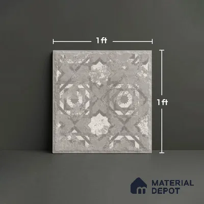 Stone Look TL 10359 P Anti Skid Tile Floor Tile 1 ft x 1 ft Vitrified Matte Finish - 12 mm
