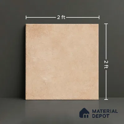 Stone Floor Tile TL 10359 Fox Brown 2 ft x 2 ft Matte Finish Anti Skid Vitrified Tile - 12 mm  | Suitable for Balcony, Terrace & Coutyard