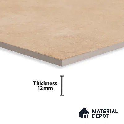 Stone Floor Tile TL 10359 Fox Brown 2 ft x 2 ft Matte Finish Anti Skid Vitrified Tile - 12 mm  | Suitable for Balcony, Terrace & Coutyard