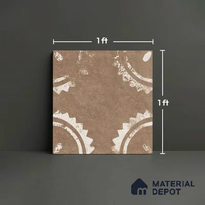 Stone Look TL 10371 D Anti Skid Tile Floor Tile 1 ft x 1 ft Vitrified Matte Finish - 12 mm