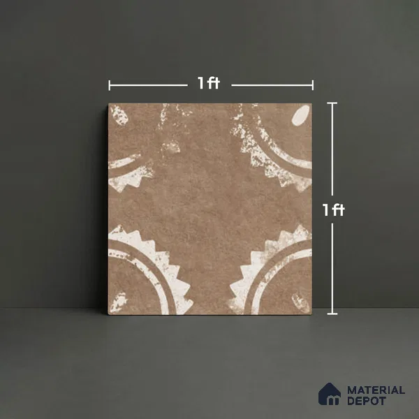 Stone Look TL 10371 D Anti Skid Tile Floor Tile 1 ft x 1 ft Vitrified Matte Finish - 12 mm