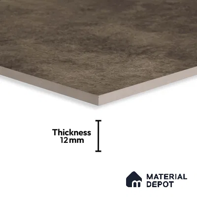 Stone Floor Tile TL 10371 E Enrich Choco 2 ft x 2 ft Matte Finish Anti Skid Vitrified Tile - 12 mm  | Suitable for Balcony, Terrace & Coutyard