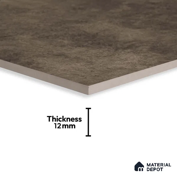 Stone Floor Tile TL 10371 E Enrich Choco 2 ft x 2 ft Matte Finish Anti Skid Vitrified Tile - 12 mm | Suitable for Balcony, Terrace & Coutyard