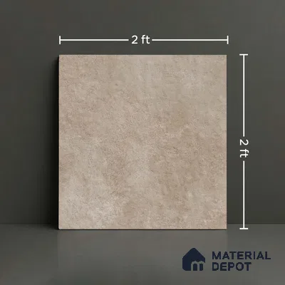 Stone Floor Tile TL 10371 I Enrich Crema 2 ft x 2 ft Matte Finish Anti Skid Vitrified Tile - 12 mm  | Suitable for Balcony, Terrace & Coutyard