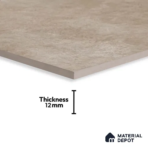 Stone Floor Tile TL 10371 I Enrich Crema 2 ft x 2 ft Matte Finish Anti Skid Vitrified Tile - 12 mm | Suitable for Balcony, Terrace & Coutyard
