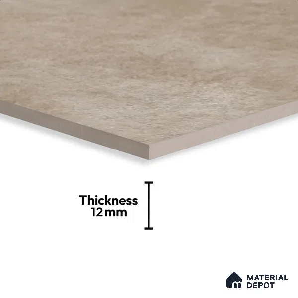 Stone Floor Tile TL 10371 I Enrich Crema 2 ft x 2 ft Matte Finish Anti Skid Vitrified Tile - 12 mm  | Suitable for Balcony, Terrace & Coutyard