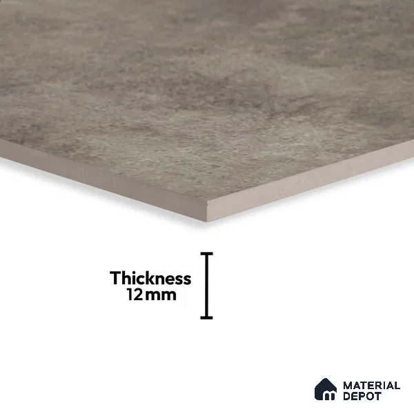 Stone Floor Tile TL 10371 M Enrich Gris 2 ft x 2 ft Matte Finish Anti Skid Vitrified Tile - 12 mm | Suitable for Balcony, Terrace & Coutyard