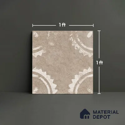 Stone Look TL 10371 P Anti Skid Tile Floor Tile 1 ft x 1 ft Vitrified Matte Finish - 12 mm