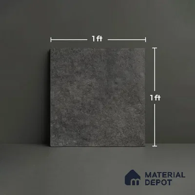 Stone Look TL 10371 S Anti Skid Tile Floor Tile 1 ft x 1 ft Vitrified Matte Finish - 12 mm