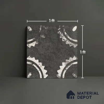 Stone Look TL 10371 T Anti Skid Tile Floor Tile 1 ft x 1 ft Vitrified Matte Finish - 12 mm