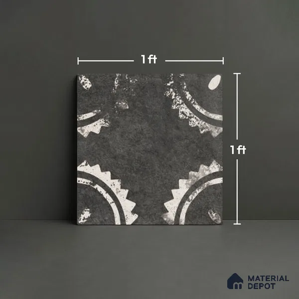 Stone Look TL 10371 T Anti Skid Tile Floor Tile 1 ft x 1 ft Vitrified Matte Finish - 12 mm
