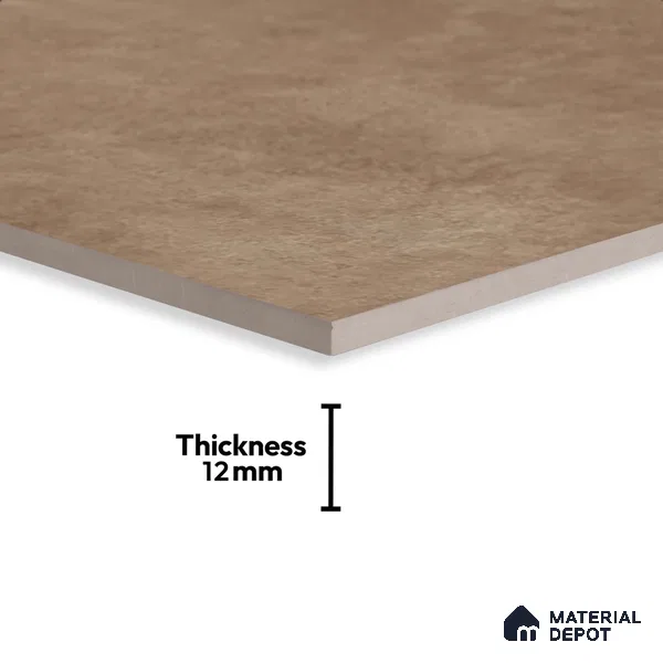 Stone Floor Tile TL 10371 Enrich Brown 2 ft x 2 ft Matte Finish Anti Skid Vitrified Tile - 12 mm | Suitable for Balcony, Terrace & Coutyard