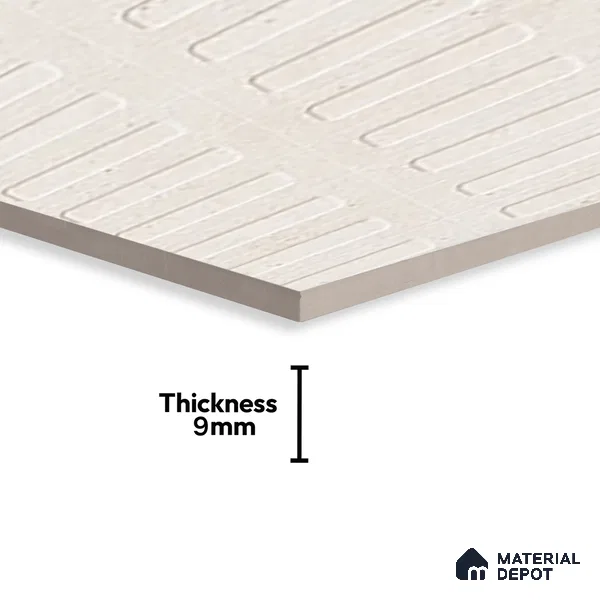 Highlighter Wall Tile TL 07640 B Ghost Sand Decor 5.24 ft x 2.6 ft Full Body Vitrified Matte Finish - 9 mm | 4 Random Design | Suitable For Living Room, Bedroom, Bathroom, Kitchen