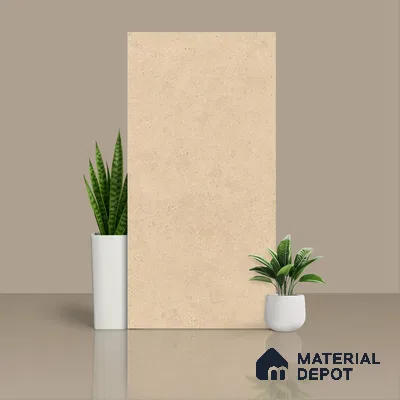 Plain Solids  Tile TL 07640 C Ghost Clay 5.24 ft x 2.6 ft Full Body Vitrified Matte Finish - 9 mm | 4 Random Design (Sample)