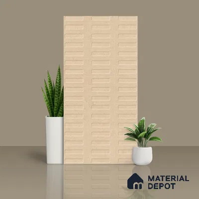 Highlighter Wall Tile TL 07640 D Ghost Clay Decor 5.24 ft x 2.6 ft Full Body Vitrified Matte Finish - 9 mm | 4 Random Design | Suitable For Living Room, Bedroom, Bathroom, Kitchen