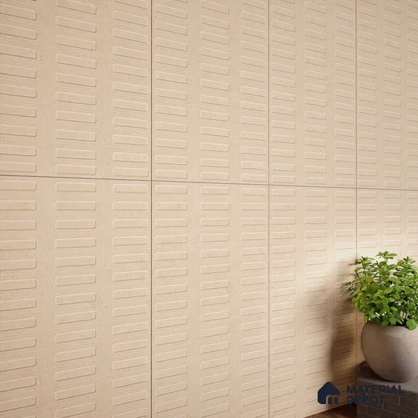 Highlighter Wall Tile TL 07640 D Ghost Clay Decor 5.24 ft x 2.6 ft Full Body Vitrified Matte Finish - 9 mm | 4 Random Design | Suitable For Living Room, Bedroom, Bathroom, Kitchen