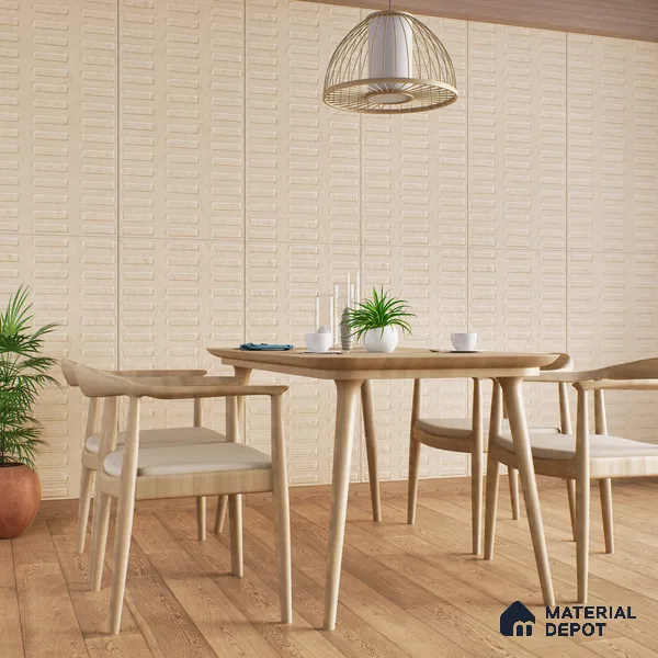 Highlighter Wall Tile TL 07640 D Ghost Clay Decor 5.24 ft x 2.6 ft Full Body Vitrified Matte Finish - 9 mm | 4 Random Design | Suitable For Living Room, Bedroom, Bathroom, Kitchen