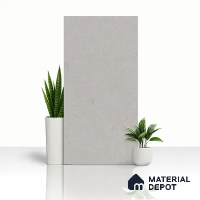 Cement Tile TL 07640 E Ghost Ash 5.24 ft x 2.6 ft Full Body Vitrified Matte Finish - 9 mm | 4 Random Design