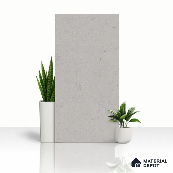 Cement Tile TL 07640 E Ghost Ash 5.24 ft x 2.6 ft Full Body Vitrified Matte Finish - 9 mm | 4 Random Design