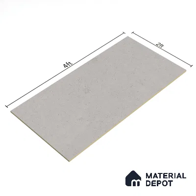 Cement Tile TL 07640 E Ghost Ash 5.24 ft x 2.6 ft Full Body Vitrified Matte Finish - 9 mm | 4 Random Design