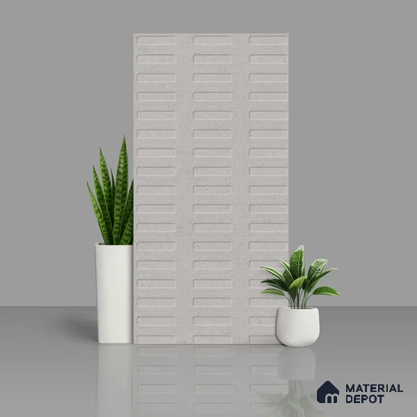 Highlighter Wall Tile TL 07640 F Ghost Ash Decor 5.24 ft x 2.6 ft Full Body Vitrified Matte Finish - 9 mm | 4 Random Design | Suitable For Living Room, Bedroom, Bathroom, Kitchen