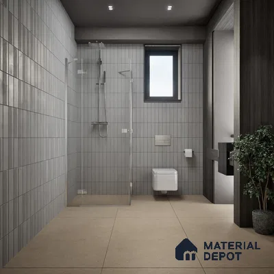 Stone Tile TL 07640 G Ghost Mud 5.24 ft x 2.6 ft Full Body Vitrified Matte Finish - 9 mm | 4 Random Design