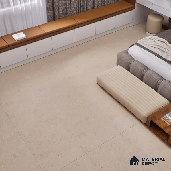 Stone Tile TL 07640 G Ghost Mud 5.24 ft x 2.6 ft Full Body Vitrified Matte Finish - 9 mm | 4 Random Design