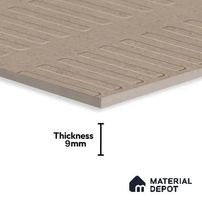 Highlighter Wall Tile TL 07640 H Ghost Mud Decor 5.24 ft x 2.6 ft Full Body Vitrified Matte Finish - 9 mm | 4 Random Design | Suitable For Living Room, Bedroom, Bathroom, Kitchen