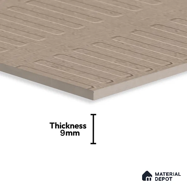 Highlighter Wall Tile TL 07640 H Ghost Mud Decor 5.24 ft x 2.6 ft Full Body Vitrified Matte Finish - 9 mm | 4 Random Design | Suitable For Living Room, Bedroom, Bathroom, Kitchen