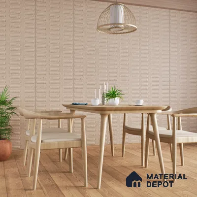 Highlighter Wall Tile TL 07640 H Ghost Mud Decor 5.24 ft x 2.6 ft Full Body Vitrified Matte Finish - 9 mm | 4 Random Design | Suitable For Living Room, Bedroom, Bathroom, Kitchen
