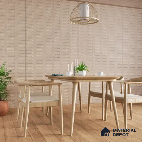 Highlighter Wall Tile TL 07640 H Ghost Mud Decor 5.24 ft x 2.6 ft Full Body Vitrified Matte Finish - 9 mm | 4 Random Design | Suitable For Living Room, Bedroom, Bathroom, Kitchen