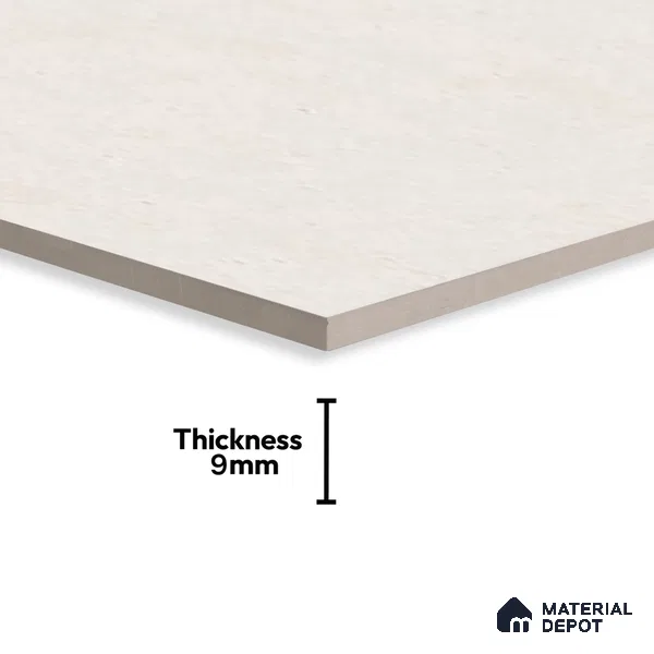 Plain Solids Tile TL 07640 Ghost Sand 5.24 ft x 2.6 ft Full Body Vitrified Matte Finish - 9 mm | 4 Random Design