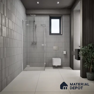 Plain Solids  Tile TL 07640 Ghost Sand 5.24 ft x 2.6 ft Full Body Vitrified Matte Finish - 9 mm | 4 Random Design