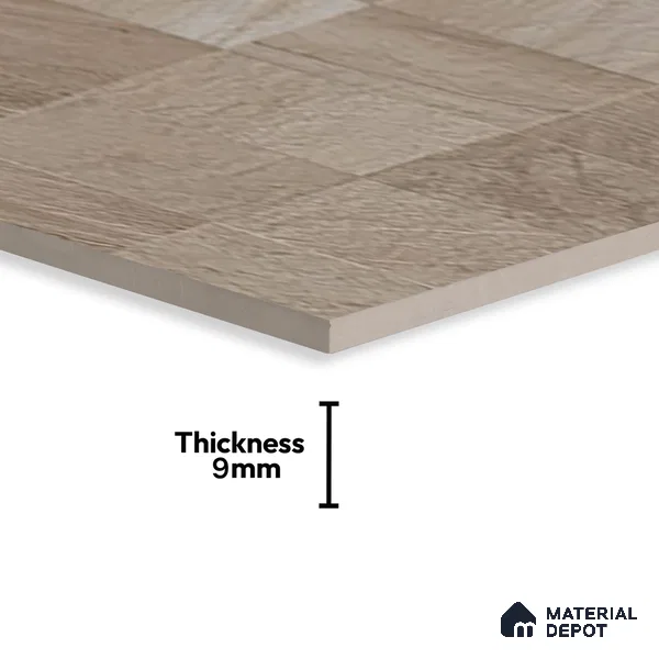 Stone Wall & Floor Tile TL 07667 B Iro Mud 5.24 ft x 2.6 ft Full Body Vitrified Matte Finish - 9 mm | 4 Random Design  Suitable For Living Room, Bedroom, Bathroom