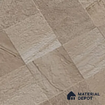 Stone Wall & Floor Tile TL 07667 B Iro Mud 5.24 ft x 2.6 ft Full Body Vitrified Matte Finish - 9 mm | 4 Random Design  Suitable For Living Room, Bedroom, Bathroom