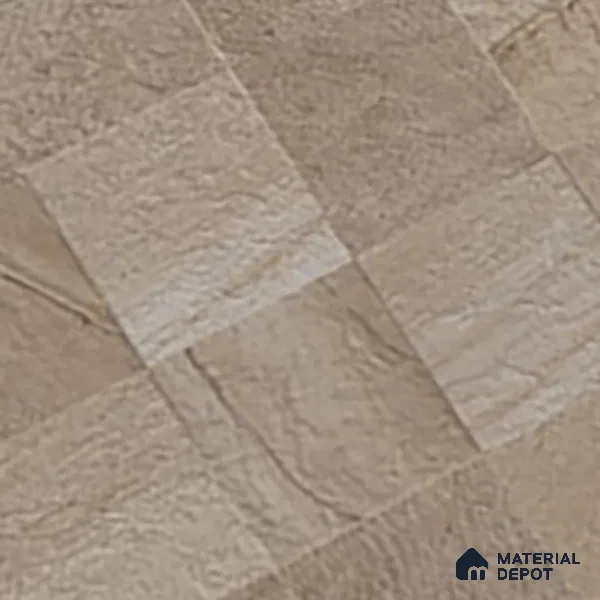 Stone Wall & Floor Tile TL 07667 B Iro Mud 5.24 ft x 2.6 ft Full Body Vitrified Matte Finish - 9 mm | 4 Random Design  Suitable For Living Room, Bedroom, Bathroom