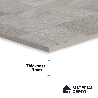 Stone Wall & Floor Tile TL 07667 C Iro Ash 5.24 ft x 2.6 ft Full Body Vitrified Matte Finish - 9 mm | 4 Random Design  Suitable For Living Room, Bedroom, Bathroom