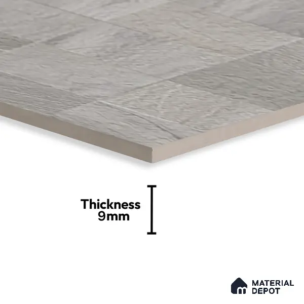Stone Wall & Floor Tile TL 07667 C Iro Ash 5.24 ft x 2.6 ft Full Body Vitrified Matte Finish - 9 mm | 4 Random Design  Suitable For Living Room, Bedroom, Bathroom