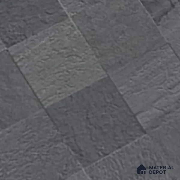 Stone Wall & Floor Tile TL 07667 D Iro Charcoal 5.24 ft x 2.6 ft Full Body Vitrified Matte Finish - 9 mm | 4 Random Design  Suitable For Living Room, Bedroom, Bathroom