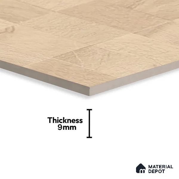 Stone Wall & Floor Tile TL 07667 Iro Clay 5.24 ft x 2.6 ft Full Body Vitrified Matte Finish - 9 mm | 4 Random Design Suitable For Living Room, Bedroom, Bathroom