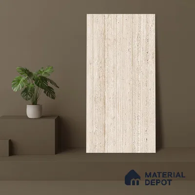 Stone Wall Tile TL 07470 B Travertino Rome Decor 4 ft x 2 ft Full Body Vitrified Matte Finish - 9 mm  Suitable For Living Room, Bedroom, Bathroom